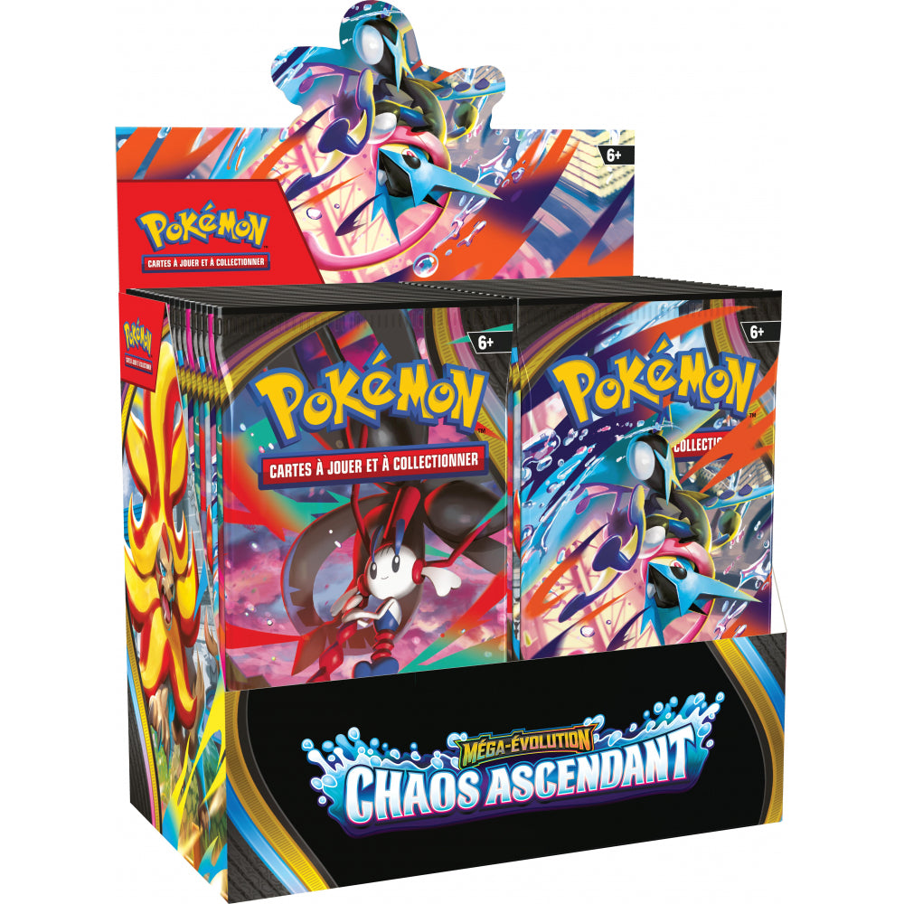 Display Pokémon ME04 : Méga-Évolution Chaos Ascendant - Boîte de 36 Boosters (VF / Français)