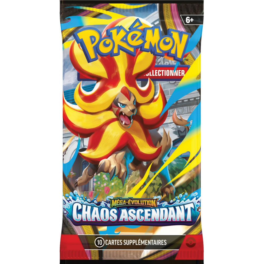 Booster Pokémon ME04 : Méga-Évolution Chaos Ascendant - 10 Cartes (VF / Français)