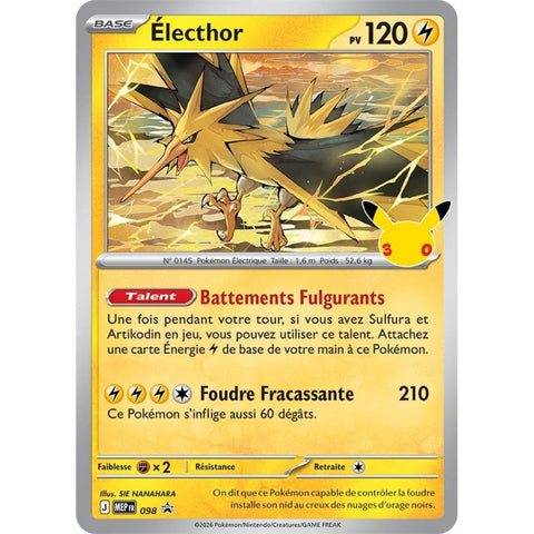 Coffret Poster Pokémon 30e Anniversaire : Trio Légendaire Kanto - 3 Boosters + Poster (VF / Français)
